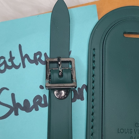 BNEW UNUSED LOUIS VUITTON LARGE HUNTER GREEN TAG - Picture 4 of 14